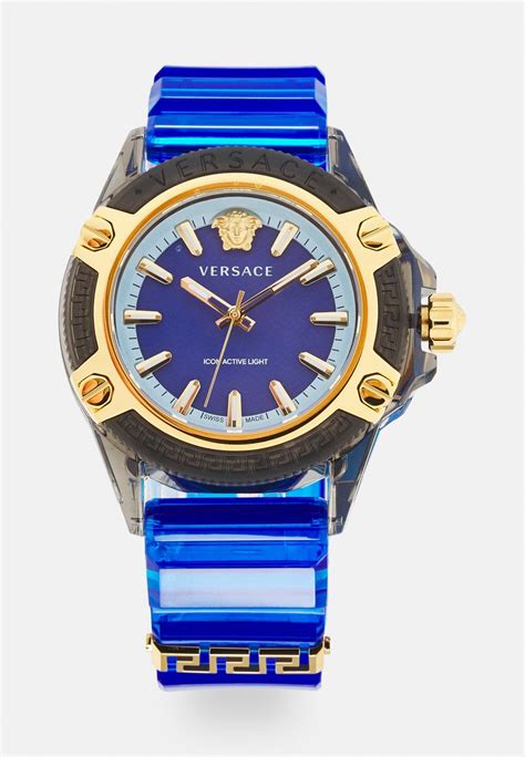 blue versace watch|versace watch unisex.